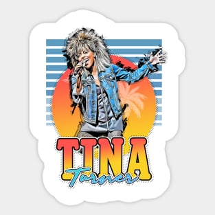 legends tina turner queen rock n roll Sticker